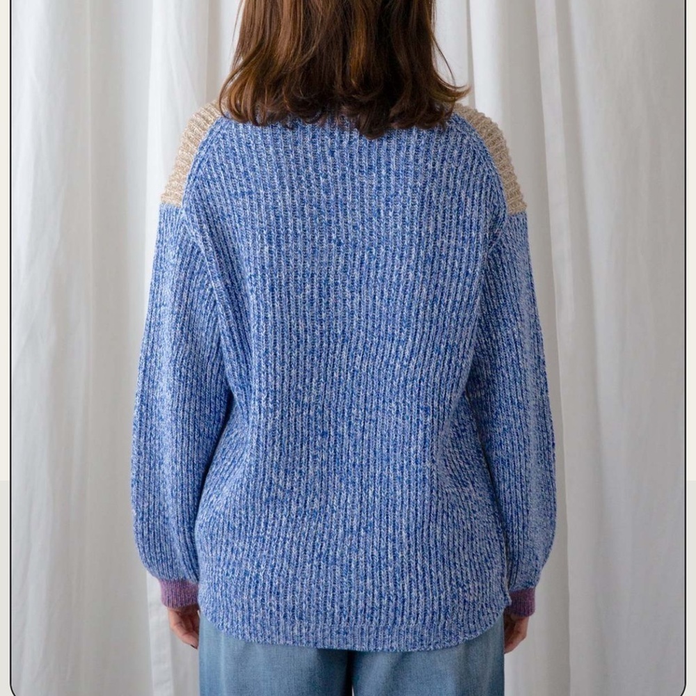 Closed Color-Block Rib Knit V-Neck Cardigan - Size XS - Picture 6 of 8